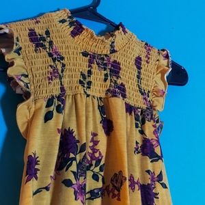 Yellow Floral Blouse